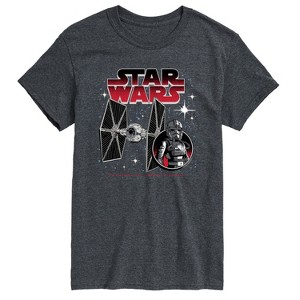 Men's - Star Wars - Tie Fighter And Pilot Short Sleeve Graphic T-Shirt - 1 of 4