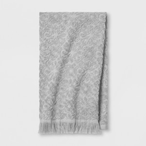 Soft Jacquard Accent Hand Towel Gray - Opalhouse , Adult Unisex