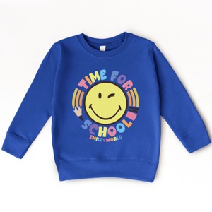 The Juniper Shop SmileyWorld Time For School Toddler Sweatshirt - 1 of 4