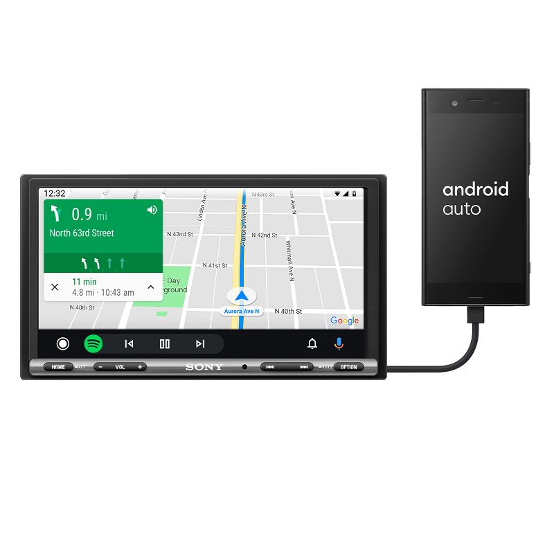 Sony Mobile XAV-AX3200 6.95" Bluetooth Media Receiver with Apple CarPlay and Android Auto, 2 of 14