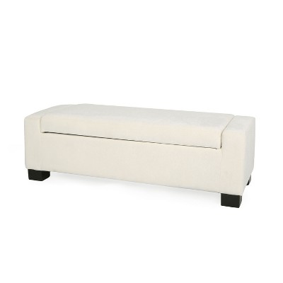 NicBex Modern 50.25" Storage Bench Wood Accent Stools with Hinged Lid Top for Bedroom and Entryway