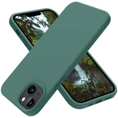 BONGEEK Designed for iPhone 14 Case, Silicone Shockproof Slim Thin Phone Case for iPhone 14 6.1 inch (Pine Green)