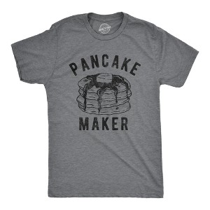 Mens Pancake Maker T Shirt Funny Breakfast Food Syrup Cute Morning Novelty Tee - Crazy Dog Men's T Shirt - 1 of 4