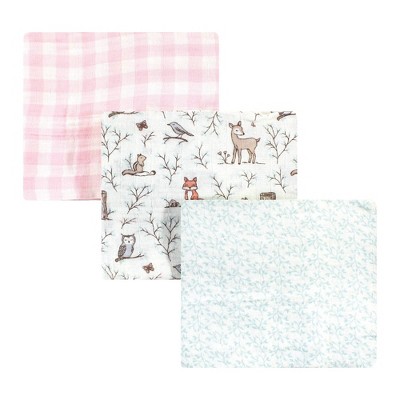 Hudson Baby Unisex Baby Cotton Muslin Swaddle Blanket - Enchanted Forest One Size