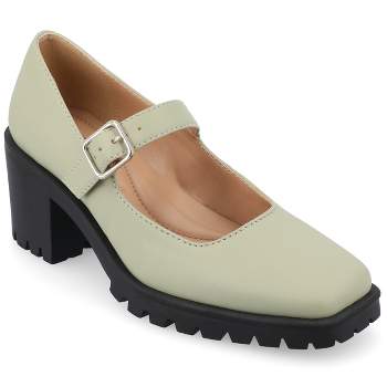 Journee Collection Womens Gladys Tru Comfort Foam Treaded Outsole Mary Jane Pumps