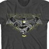 Batman Game Over in Bat Symbol Youth Boy's Charcoal Heather T-Shirt - 2 of 3