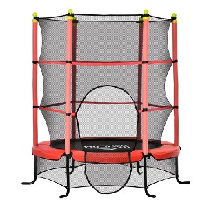 5.3' Kids Trampoline with Safety Enclosure for 3-10 Years - 1 of 4