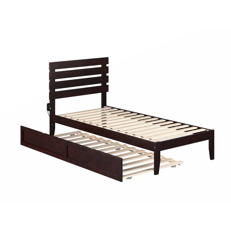 Twin XL Oxford Bed with Twin XL Trundle Espresso - AFI, 1 of 9