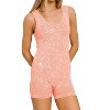 Women's Stone Washed Ribbed Seamless Romper - ZENANA - 2 of 3