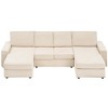 ODK Modular Sectionla Sofa, U-Shaped Couch, Modern Convertible Deep Seat Sofa, Comfy Cloud Sleeper Sofa Couch for Living Room, Office - 3 of 4