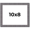 PosterPalooza | Photo Size Textured Grey Picture Frame - UV Acrylic, Foam Board Backing, Hanging Hardware - 2 of 4