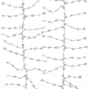 72.0 Inch Ice Wire Clear Garland Poseable Decor Tree Garlands - 1 of 3