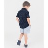 RuffleButts Toddler Short Sleeve Button Down Shirt - 4 of 4