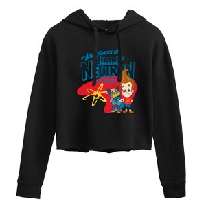 Women's - Jimmy Neutron - Adventures of Jimmy Neutron Cropped Graphic Hoodie - 1 of 3