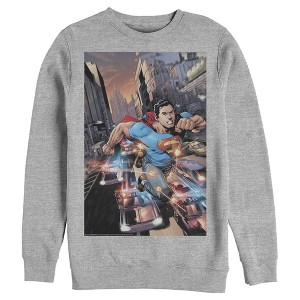 Men's Superman Hidden Hero Glimmer Sweatshirt - 1 of 3