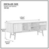 54.6"L TV Stand, Rustic TV Console Table With Open Shelves, Drawer, Door Modern Waterproof Console Table, Entertainment Center TV Console - 4 of 4