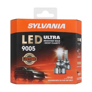 SYLVANIA 9005 LED Ultra -  Fog Lights For Cars and Trucks - Headlight Bulbs for Off Road Powersports - 6000k Cool White LED Light - Maximum Lifespan - 1 of 4