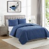 VCNY 3pc Solomun Pinsonic Quilt Set Moonlight Dark Blue - image 2 of 4