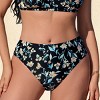 Women's Floral High-Waisted Bikini Bottoms - Cupshe - 3 of 4