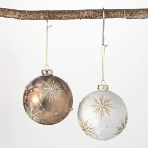 4.5"H Sullivans Starburst Ornament - Set of 2  Multicolored Christmas Ornaments - 1 of 2