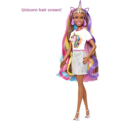 Barbie Fantasy Hair Doll with Mermaid and Unicorn Accessories