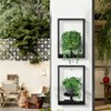 Orieon 3-Pack Square Wall Plant Shelves, Geometric Indoor Flower Display with 6.22" Tray, Holds Up to 20Lbs. - 3 of 4