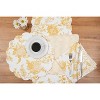 C&F Home 51" x 14" Miriam Ochre Quilted Reversible Yellow Damask Table Runner - 4 of 4