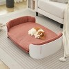 Scandinavian Style Elevated Cat Couch Bed with Washable Mattress, Indoor Pet Furniture for Medium Cats and Dogs -3irtyhousy - 3 of 4