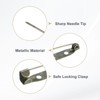 Unique Bargains Durable Multipurpose Iron Badge Brooch Pin Backs Safety Clasp 120 Pcs - 2 of 4