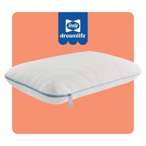 Medium Sealy Dreamlife Machine Washable Performance Bounce Bed Pillow - 1 of 4