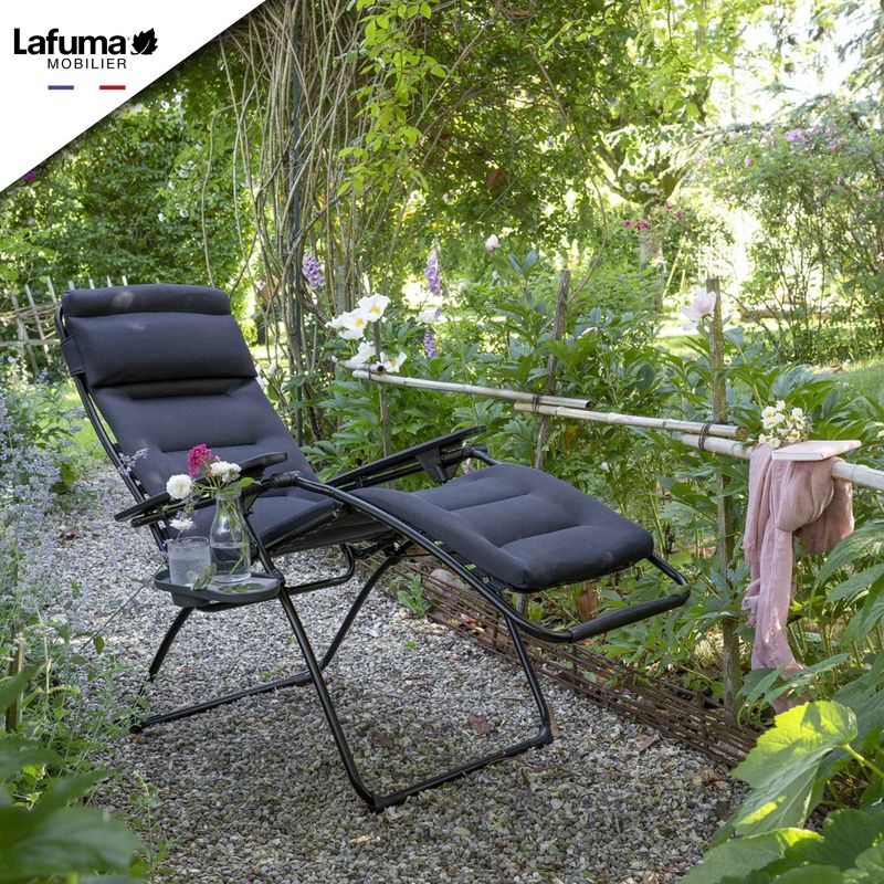 Lafuma Futura Air Comfort Zero Gravity Indoor Outdoor Recliner Chair, Acier, 5 of 7