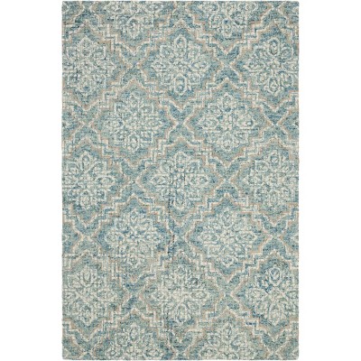 4'X6' Medallion Tufted Area Rug Blue/Gray - Safavieh