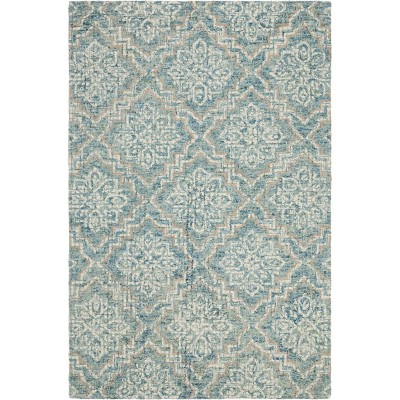 4'X6' Medallion Tufted Area Rug Blue/Gray - Safavieh