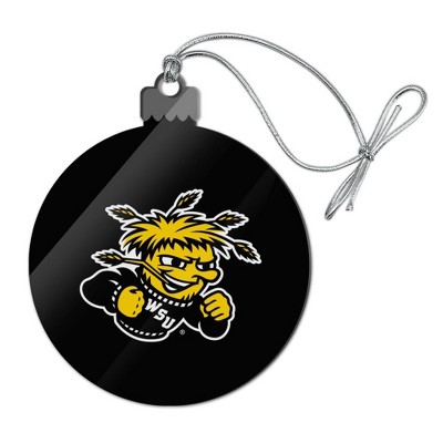 Wichita State University Shockers Logo Acrylic Christmas Tree Holiday Ornament