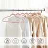 SONGMICS Velvet Hangers Non-Slip Hangers with Rose Gold-Colored Swivel Hooks Slim Space-Saving Hangers - 4 of 4