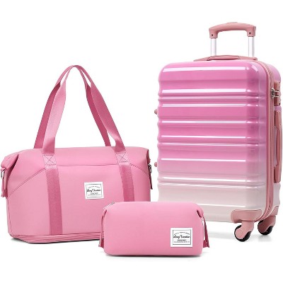 Paaaawaters Luggage Sets 3 Piece 20 Inch Suitcase Set, ABS+PC Hardshell Lightweight Travel Luggage