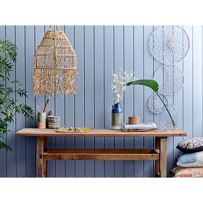 Reclaimed Elm Wood Console Table with Natural Finish