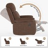 SEVOBAL Sofas Small Recliner Sofas for Living Room Chair for Adults, Living Room Recliner Adjustable Sofas for Home, Brown,34.2"*32.2"*39.3" - 2 of 4