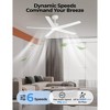 TALOYA 52 in. LED Indoor White Ceiling Fan with Light and Remote, Reversible DC Motor, 5 Blades and 3 CCT Light Kit - 4 of 4