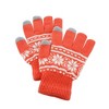 Fosmon Touchscreen Gloves, Winter Knit Gloves with Touch screen Fingers for Men & Women,, Superb Accuracy on 3 Conductive Fingertips - Christmas - image 2 of 4