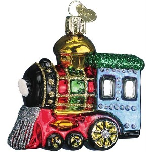 Old World Christmas Blown Glass Ornament for Christmas Tree, Small Locomotive (with OWC Gift Box) - 1 of 4