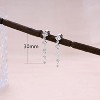 Silver Dangle & Stud Earrings for Women - Hypoallergenic CZ & Pearl Drop Set - 3 of 4