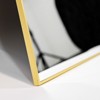 20" x 30" Arched Mantle Mirror, Black/Gold-HOMLUX: Metal Frame, Wall Mount, Modern Decor - 4 of 4