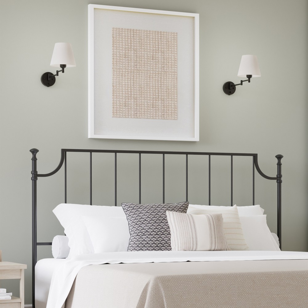 Photos - Bed Frame Hillsdale Furniture King Veridian Metal Headboard Matte Black