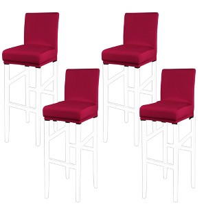 PiccoCasa Bar Pub Counter Height Side Stretch Chair Covers with Elastic Band - 1 of 4
