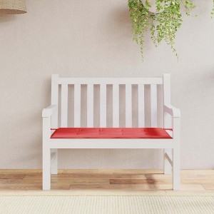 vidaXL Garden Bench Cushion Red 47.2"x19.7"x1.2" Oxford Fabric - 1 of 4