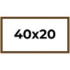PosterPalooza | Panoramic Flat Gold Picture Frame - UV Acrylic, Foam Board Backing, Hanging Hardware - 2 of 4