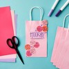 Blue Panda 25-Pack Pink Gift Bags with Handles - Small Paper Treat Bags for Birthday, Wedding, Retail (5.3x3.2x9 In) - 3 of 4