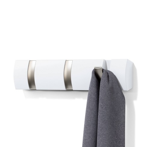 Umbra Flip Wall Mounted Coat Rack 8 Hook