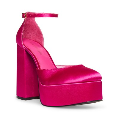 hot pink platform heels